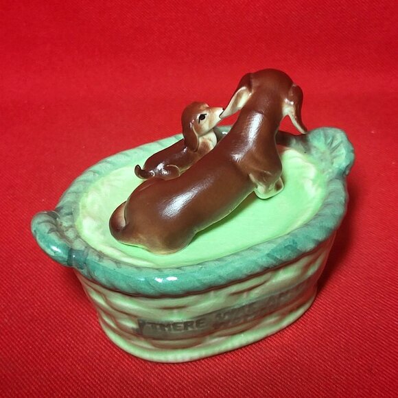 Vintage Dachshund Dog Mother and Baby Salt Pepper Shaker - Picture 15 of 16